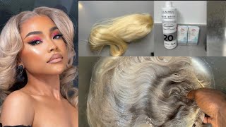 HOW TO TONE HAIR | brassy to ash blonde wella toner