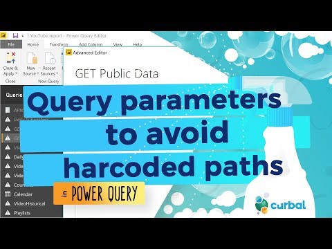Set up Query Parameters to avoid hardcoded paths in Power Query