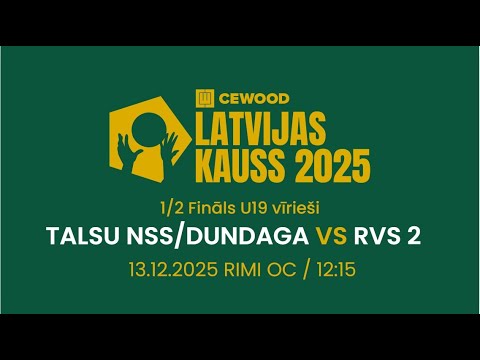 Talsu NSS/Dundaga - Rīgas Volejbola skola 2 | U19 vīrieši | Cewood Latvijas Kauss 2025