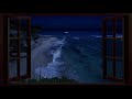 4K FAKE WINDOW 12 HOURS RELAXING OCEAN SOUND FOR PROJECTOR