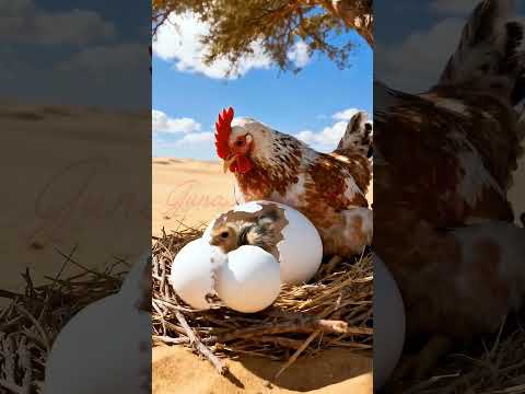 கோழி வளர்த்த ஈமு குஞ்சு ஆனால்😭 #ai #aishorts #aivideo #eemoh #egg #train #lizard