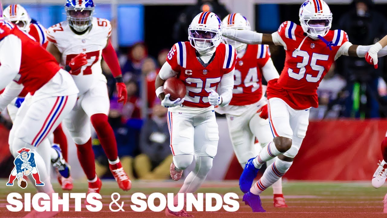Sights & Sounds: Marcus Jones 94-Yard Punt Return TD in Primetime Win vs. Giants | Patriots