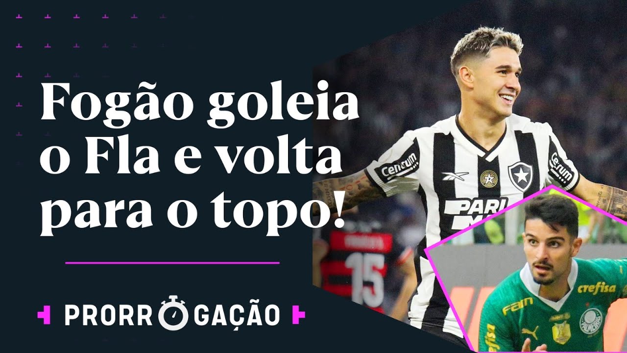 BOTAFOGO GOLEIA O FLAMENGO E VOLTA PARA A LIDERANÇA; PALMEIRAS X SÃO PAULO ACABA EM CONFUSÃO