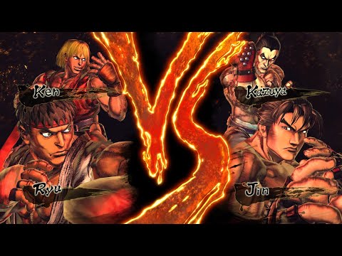 Street Fighter X Tekken - Ryu/Ken Vs. Jin/Kazuya (HARDEST)
