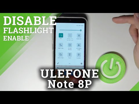 ULEFONE Note 8P - How to Activate & Use Flashlight