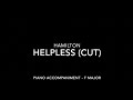 Helpless (cut) - Hamilton - Piano Accompaniment with LYRICS