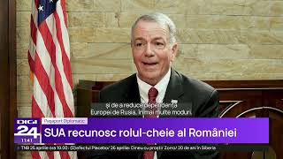 Pașaport diplomatic. România este un lider în NATO”, spune ambasadorul Darryl Nirenberg