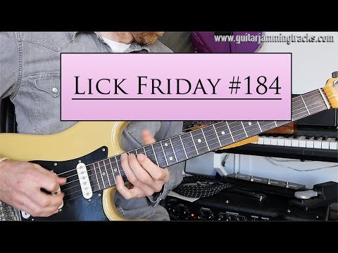 Lick Friday Week 184 - Minor run - Octave - Pentatonic