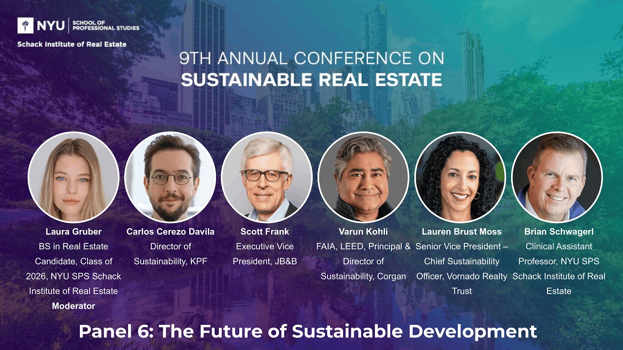 9th Annual Conference on Sustainable Real Estate - The Future of Sustainable Development
