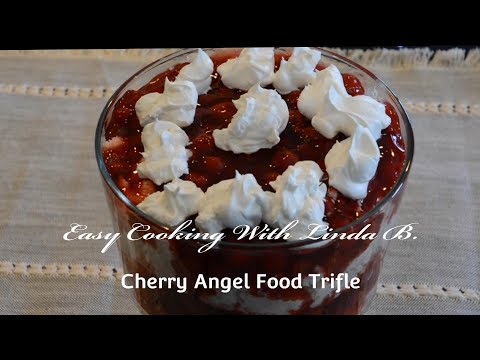 Cherry Angel Food Trifle
