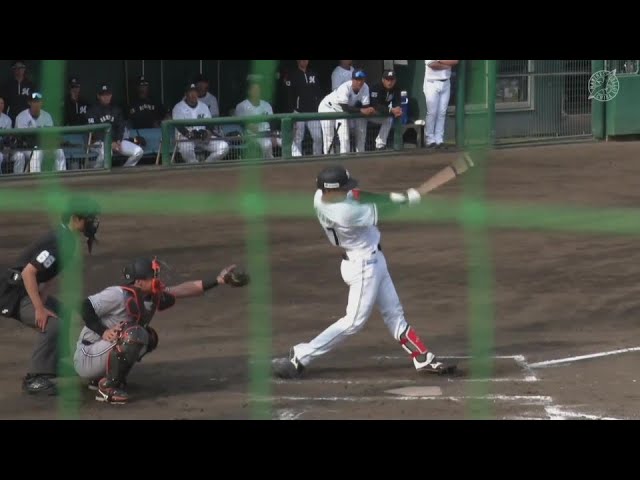 【ファーム】祝!! マリーンズ・富山紘之進がプロ初安打となるレフト前ヒットを放つ!!  2024年4月2日 千葉ロッテマリーンズ 対 読売ジャイアンツ