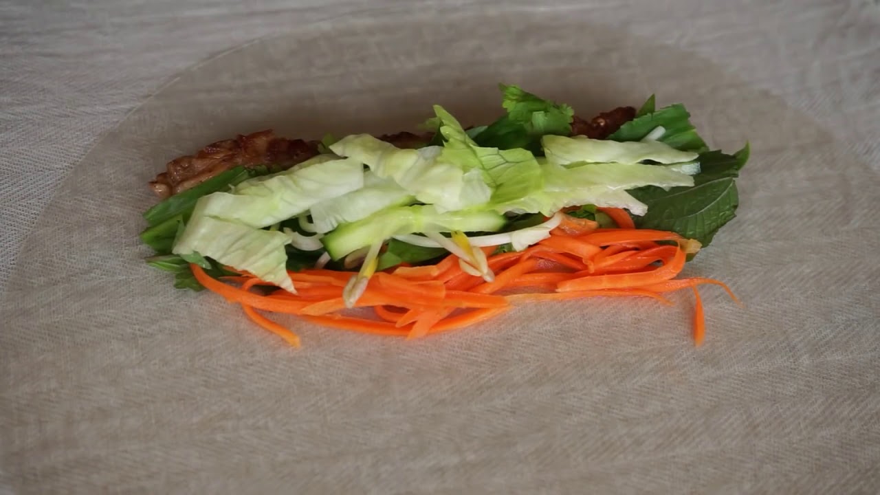 Façonner des rouleaux de printemps