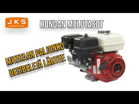 Measuring Honda desibel levels on JKS 2500S trailer