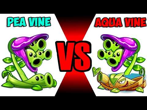 Team PEA & Pea Vine VS Pea & All Vines - Who Will Win? - Pvz 2 Team Plant vs Team Plant