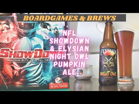 NFL Showdown & Elysian Night Owl Pumpkin Ale