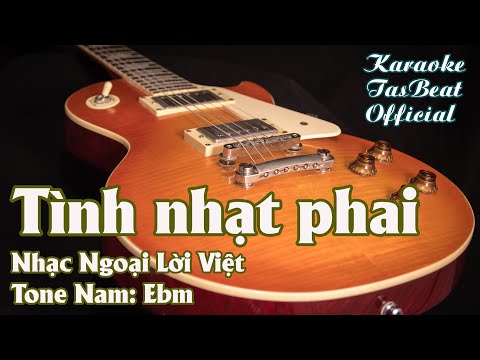 Karaoke Tình Nhạt Phai Tone Nam | TAS BEAT