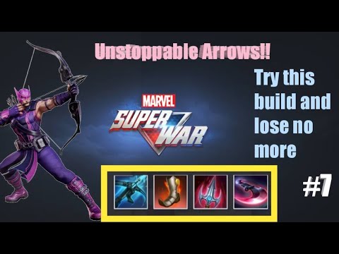 Insane Hawkeye build!! | Marvel Super War #7 Hawkeye gameplay
