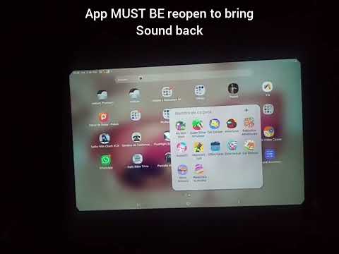Samsung galaxy Tab A8 SM-X205 Sound problem (sound is gone)
