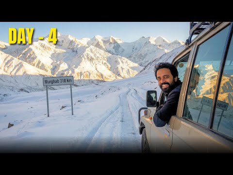Day 4: Alone on the Frozen Pamir Highway 🥶