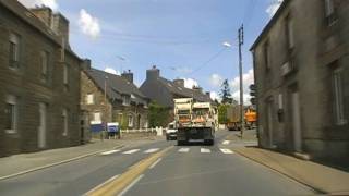 preview picture of video 'Driving Through Mousteru On The D787, Côtes d'Armor, Brittany, France 9th July 2009'