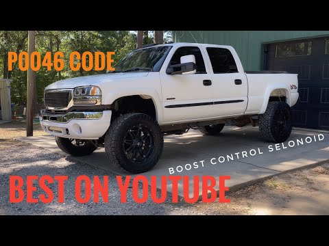 P0046 CODE TURBO BOOST CONTROL SOLENOID DURAMAX LLY LBZ LMM GMC Sierra Chevy Silverado How to fix