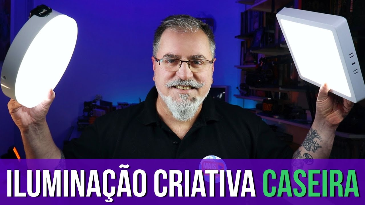 ILUMINAÇÃO CRIATIVA CASEIRA | SETUP de LUZ do CANAL | Maisvideomundo #94