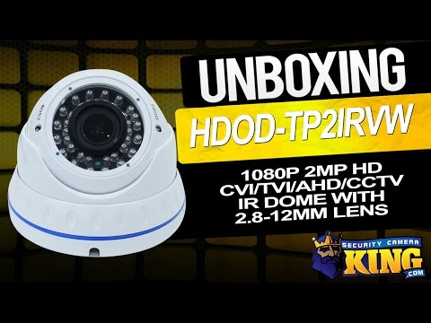 Unboxing - 1080p 2MP HD CVI/TVI/AHD/CCTV IR Dome with 2.8-12mm Lens - HDOD-TP2IRVW