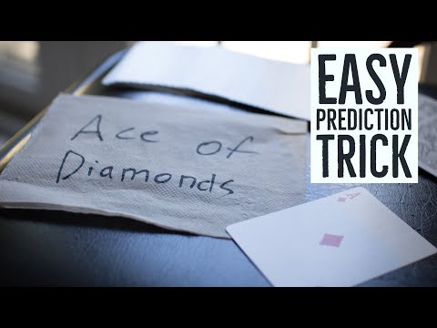 The EASIEST Prediction Card Trick (magic tutorial)