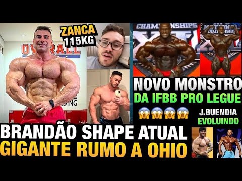 BRANDÃO GIGANTE (MOSTROU SHAPE ATUAL) - ZANCA BATE 115KG - CARLOS THOMAS JR NOVO MONSTRO NA CENA
