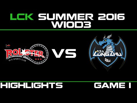 KT vs LZ Game 1 Highlights LCK Champions 2016 W10D3 KT Rolster vs Longzhu   LZ vs KT   LCK LOL