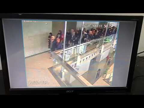 Shopping centre floor collapsed