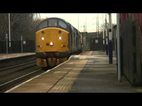 Hartlepool to Sellafield Nuclear Flasks with 37716 and 37218 Blaydon 16th February 2016