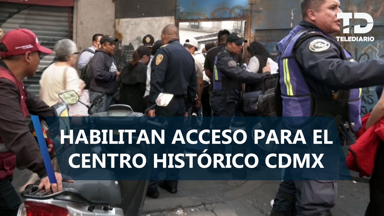 Habilitan accesos al Centro Histórico por plantón de la CNTE; comerciantes los ven insuficientes