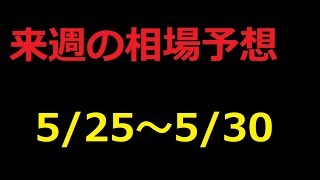 【FX】来週の5月25日～5月30日相場展望 （ドル円、ユーロドル、ユーロ円、ポンドドル、ポンド円)