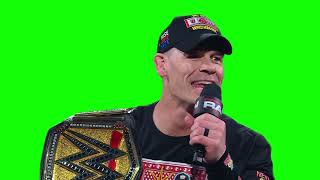 John Cena "you don't mean anything to me" green screen