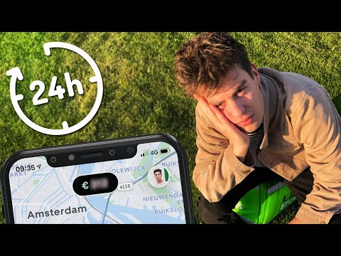 I tried to deliver food with UberEats for 24 hours straight! (English Subtitles)