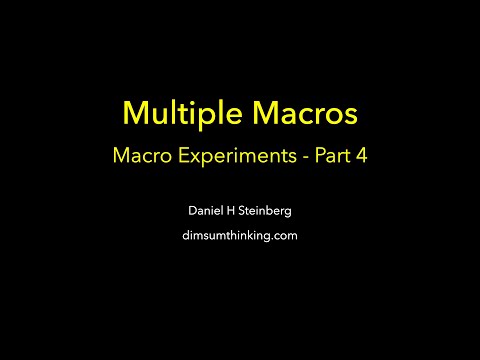 Multiple Macros - Macro Experiments Part 4 thumbnail