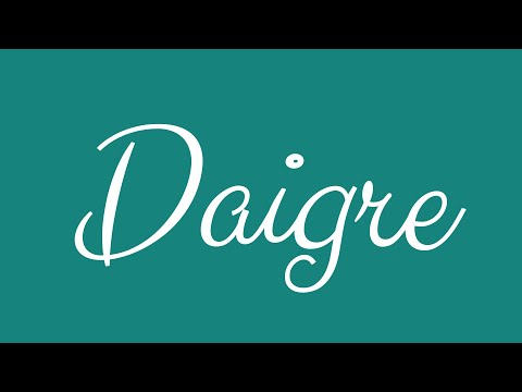 Learn how to Write the Name Daigre Signature Style in Cursive Writing