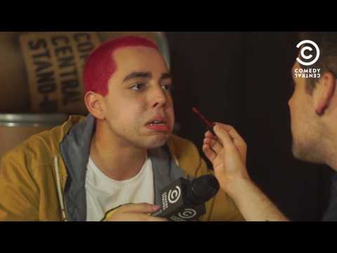 Lucas Selfie nos bastidores do #StandUpNoComedy - Fábio Lins