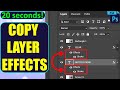How To Copy Layer Effects In Photoshop