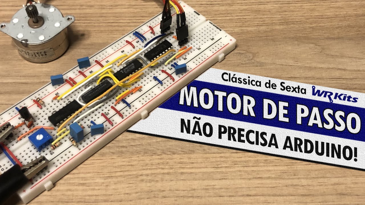 CONTROLE DE MOTOR DE PASSO SEM MICROCONTROLADOR!
