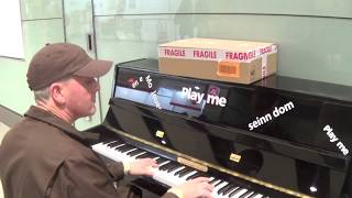 UPS Guy Delivering The Blues at The Airport