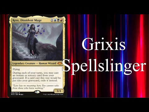 Let's Build a Grixis Spellslinger Commander Deck, led by  Kess Dissdent Mage