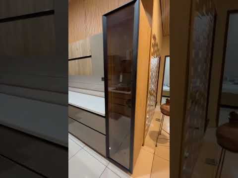 Plywood kitchen storage cupboard, wall mounted