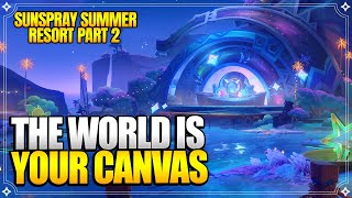 The World Is Your Canvas - Sunspray Summer Resort: Part 2 | Quests & Puzzles【Genshin Impact】