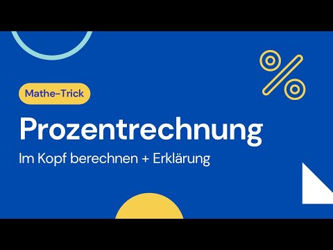 Prozentrechnung - Trick wie DU Prozente schnell berechnen kannst | Mathematik