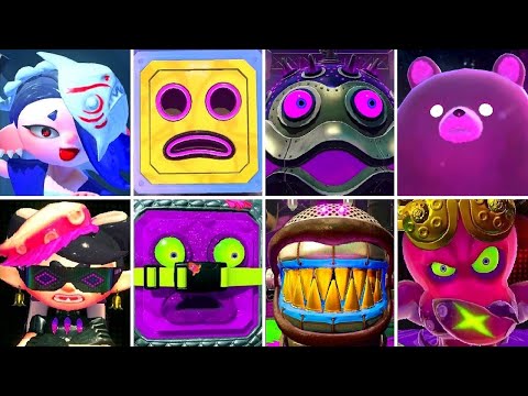 Splatoon 1, 2 & 3 - All Bosses