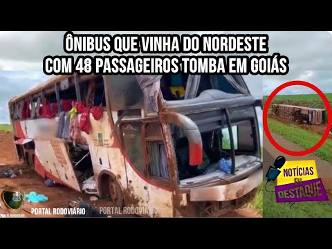 Acidente com ônibus com 48 pessoas na BR 050, Novas informações, Veja na reportagem