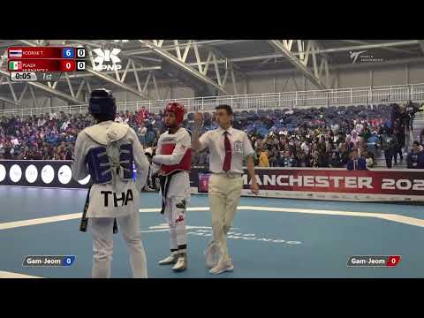 303 R-32 M-58kg 🔵 YODRAK Thanakrit THA vs 🔴 PLAZA HERNANDEZ Brandon MEX I Manchester 2022 WT GP