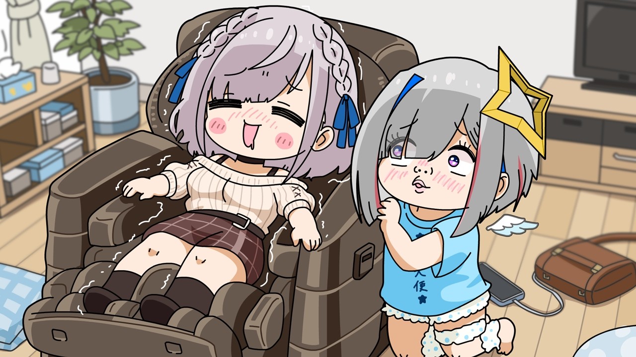 Kanata behaves suspiciously after inviting Noel Dancho to her home[Animated Hololive/Eng sub]